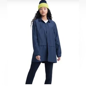 HERSCHEL | voyage long coach jacket lightweight everyday Women's Navy Jacket XS
